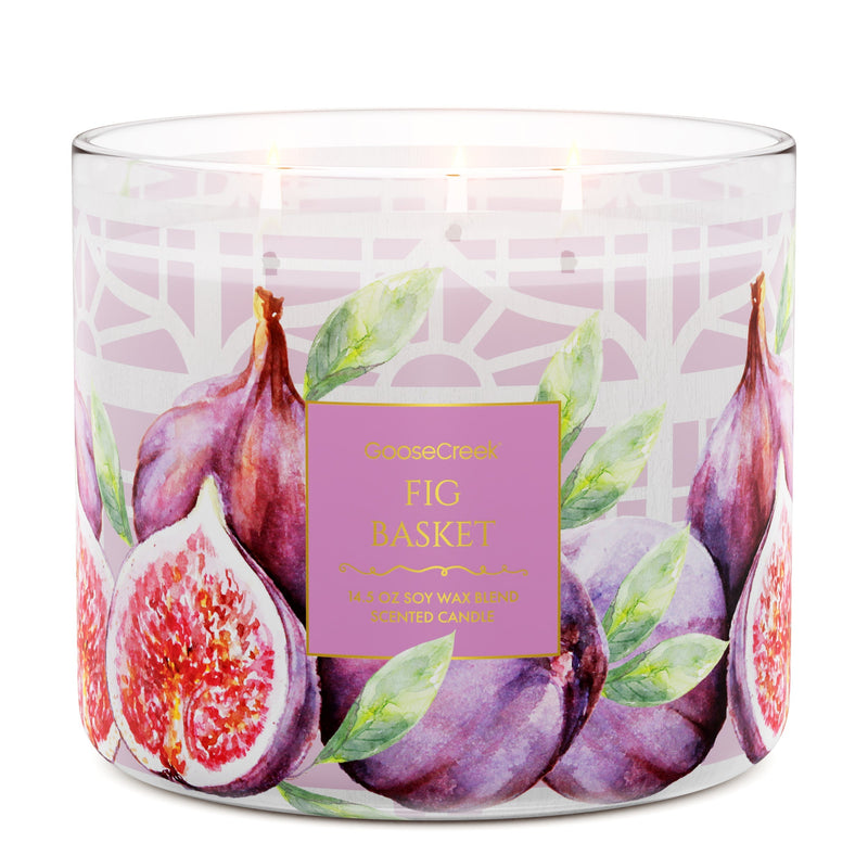 Fig Basket 3-Wick Candle Studio 6-0260