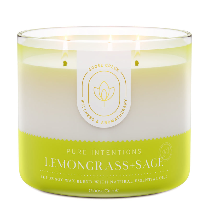 Lemongrass & Sage Aromatherapy 3-Wick Candle Shift 6-0053